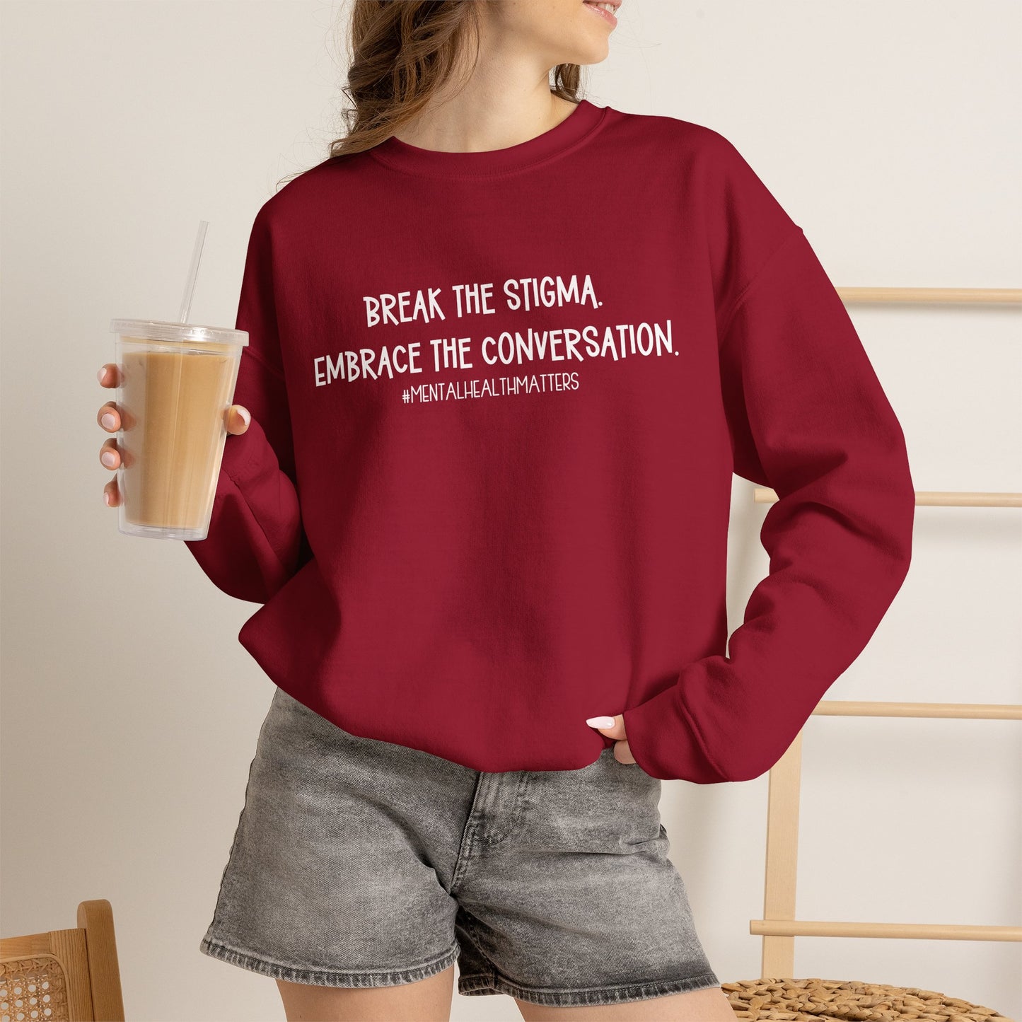 Break the Stigma Mental Health Sweatshirt | Awareness Crewneck