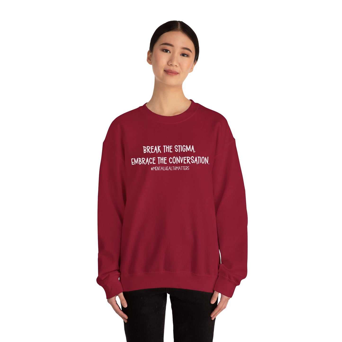 Break the Stigma - Mental Health Awareness Crewneck Sweatshirt