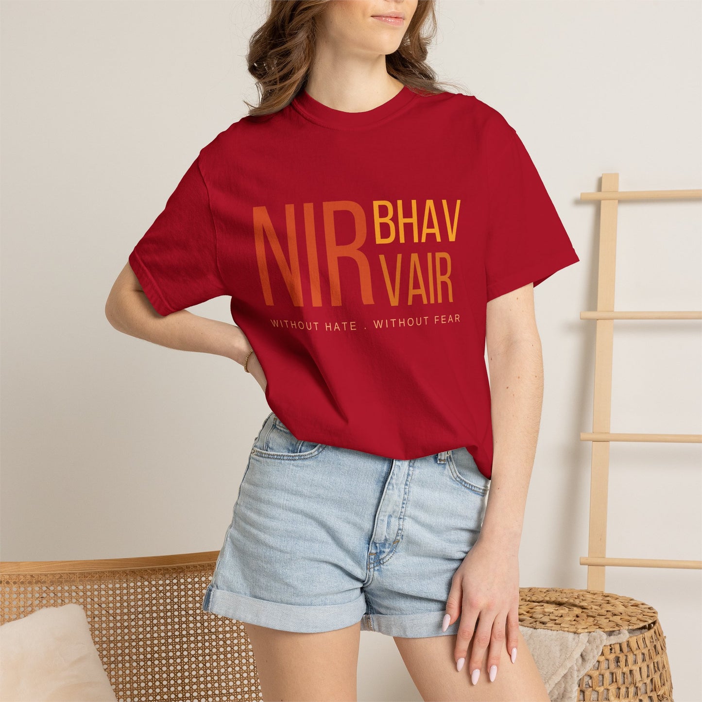 Nirbhau Nirvair T-Shirt | Sikh Mool Mantar Gurbani Graphic Tee
