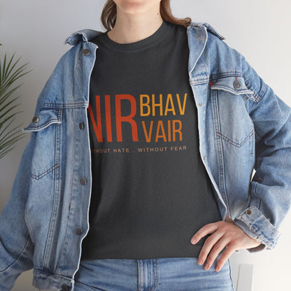 Nirbhau Nirvair T-Shirt – Punjabi Quote Tee