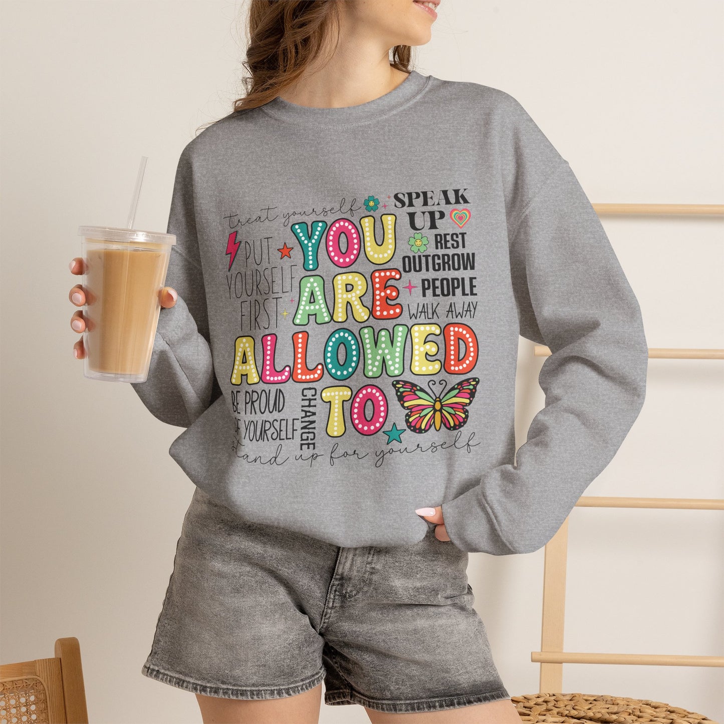 You Are Allowed To Mental Health T-Shirt | Affirmation Graphic Tee