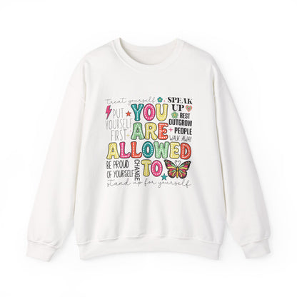 You Are Allowed To Mental Health T-Shirt | Affirmation Graphic Tee