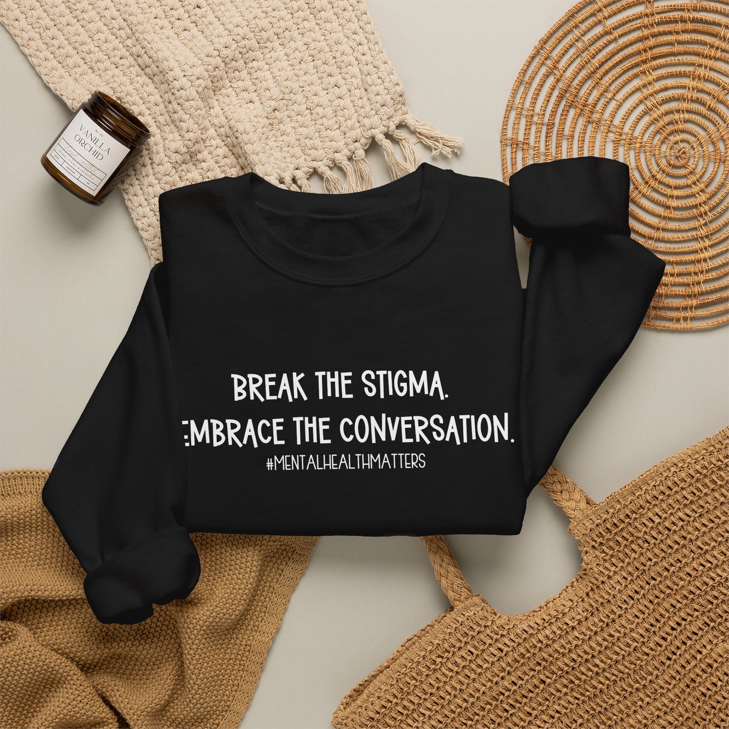 Break the Stigma Mental Health Sweatshirt | Awareness Crewneck