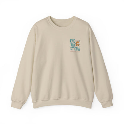 End the Stigma Sweatshirt – Mental Health Awareness Crewneck | Empowering Desi Clothing
