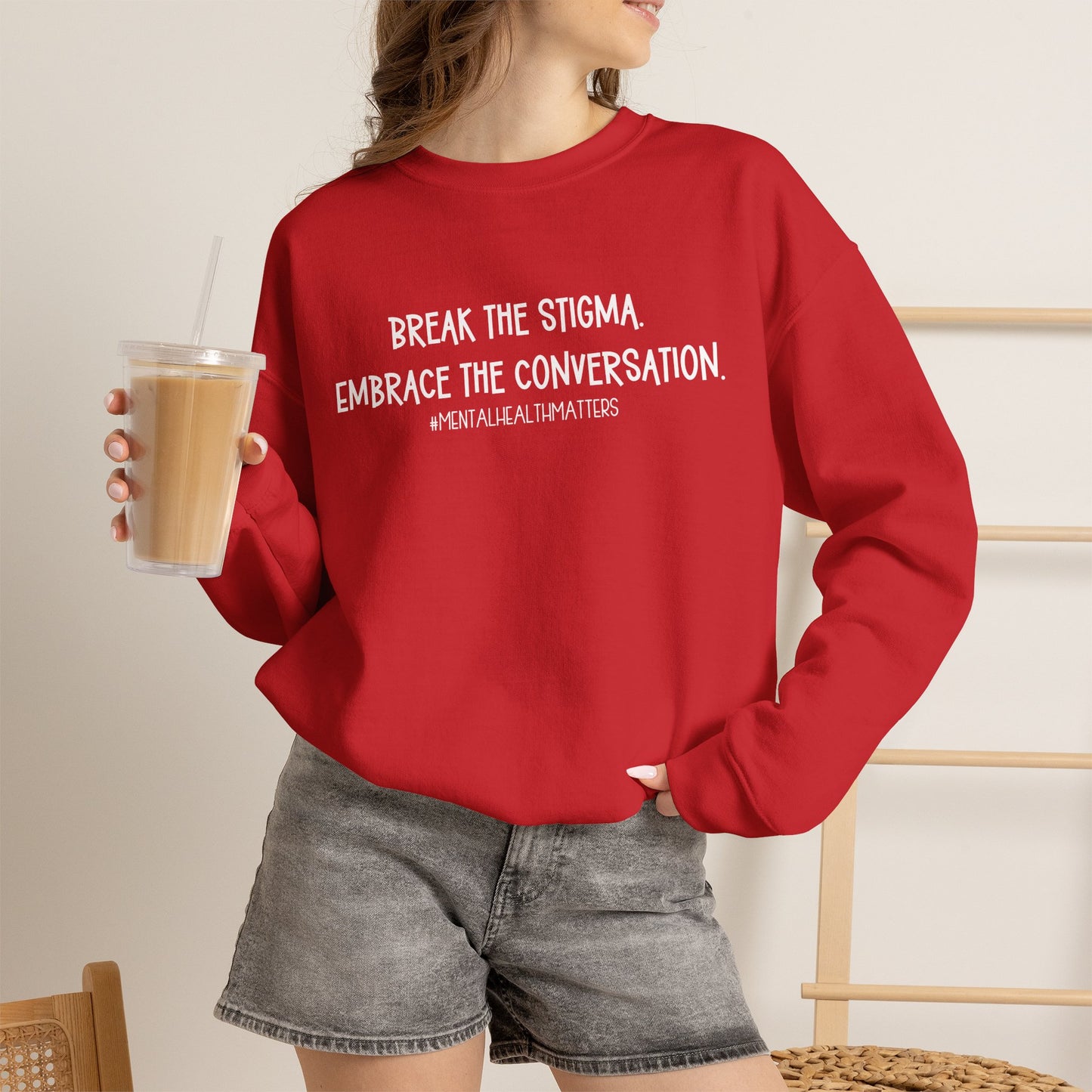 Break the Stigma Mental Health Sweatshirt | Awareness Crewneck