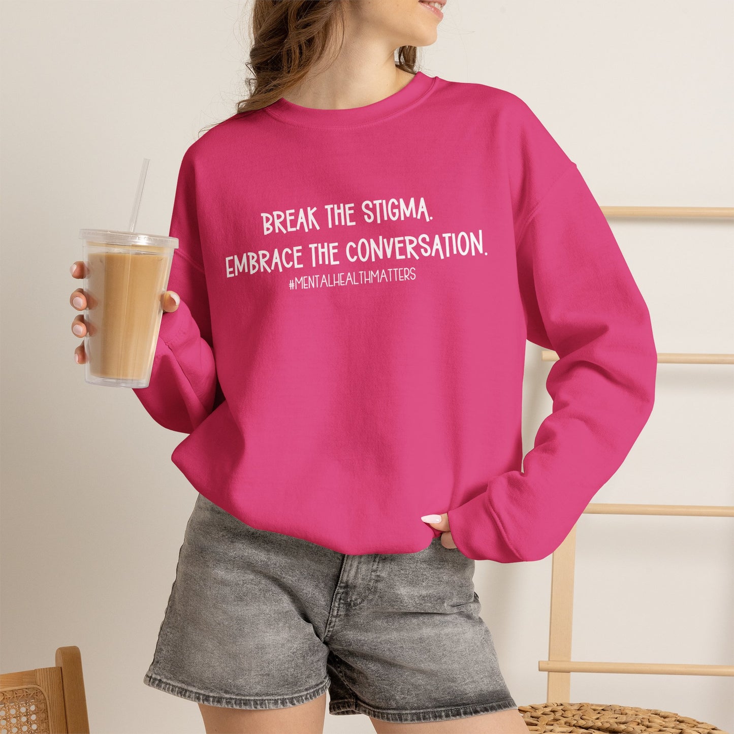 Break the Stigma Mental Health Sweatshirt | Awareness Crewneck