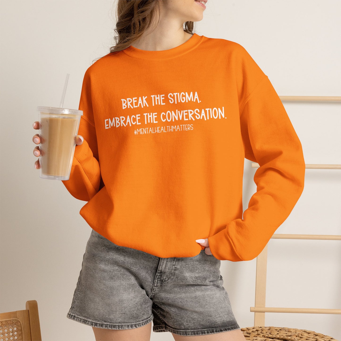 Break the Stigma Mental Health Sweatshirt | Awareness Crewneck