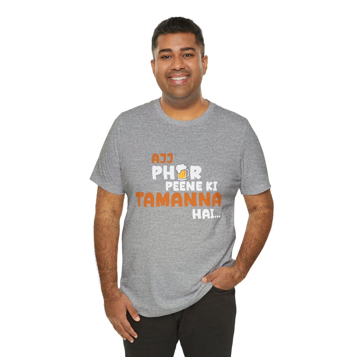 Ajj Phir Peene Ki Tamanah Hai T-Shirt | Funny Desi Party Tee