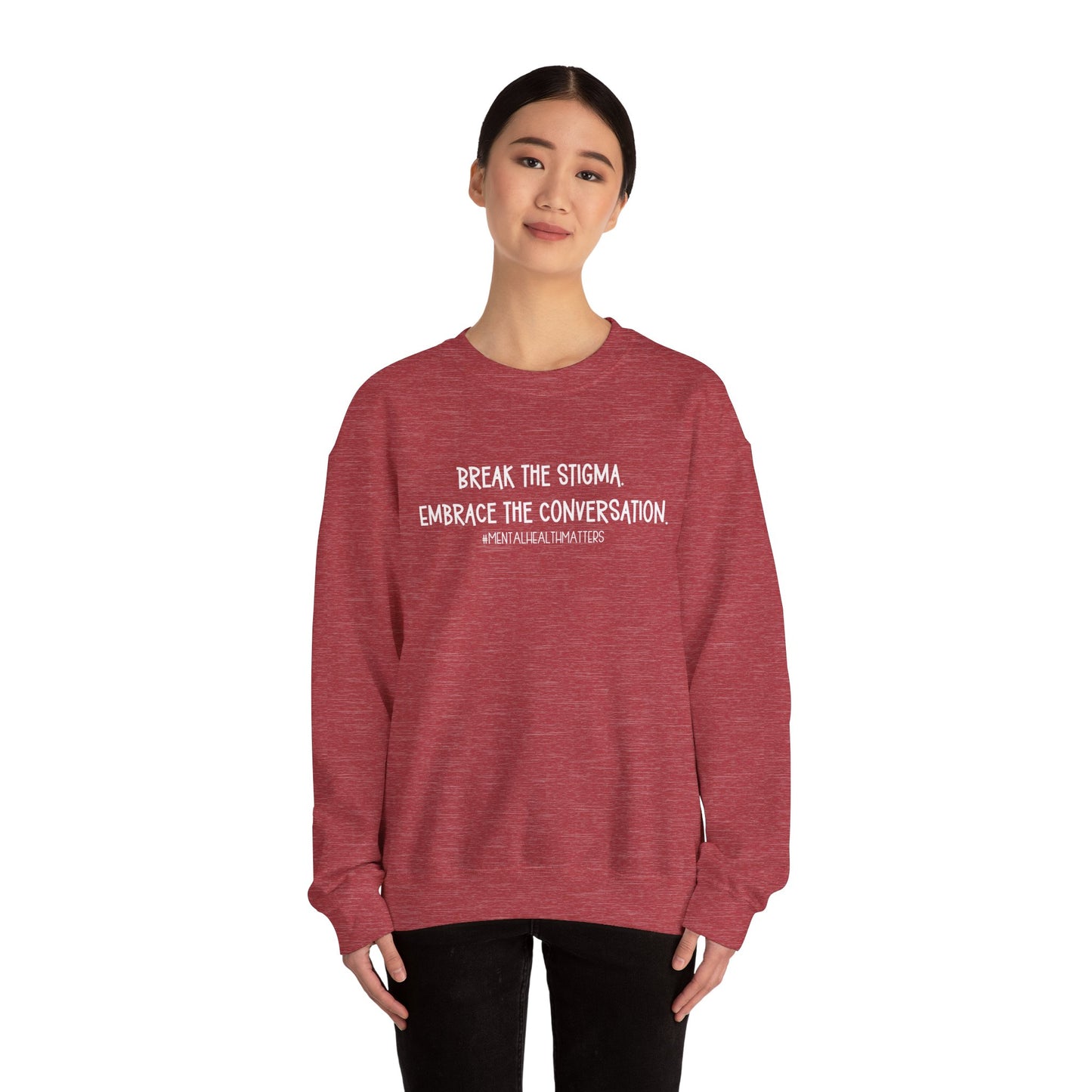 Break the Stigma - Mental Health Awareness Crewneck Sweatshirt