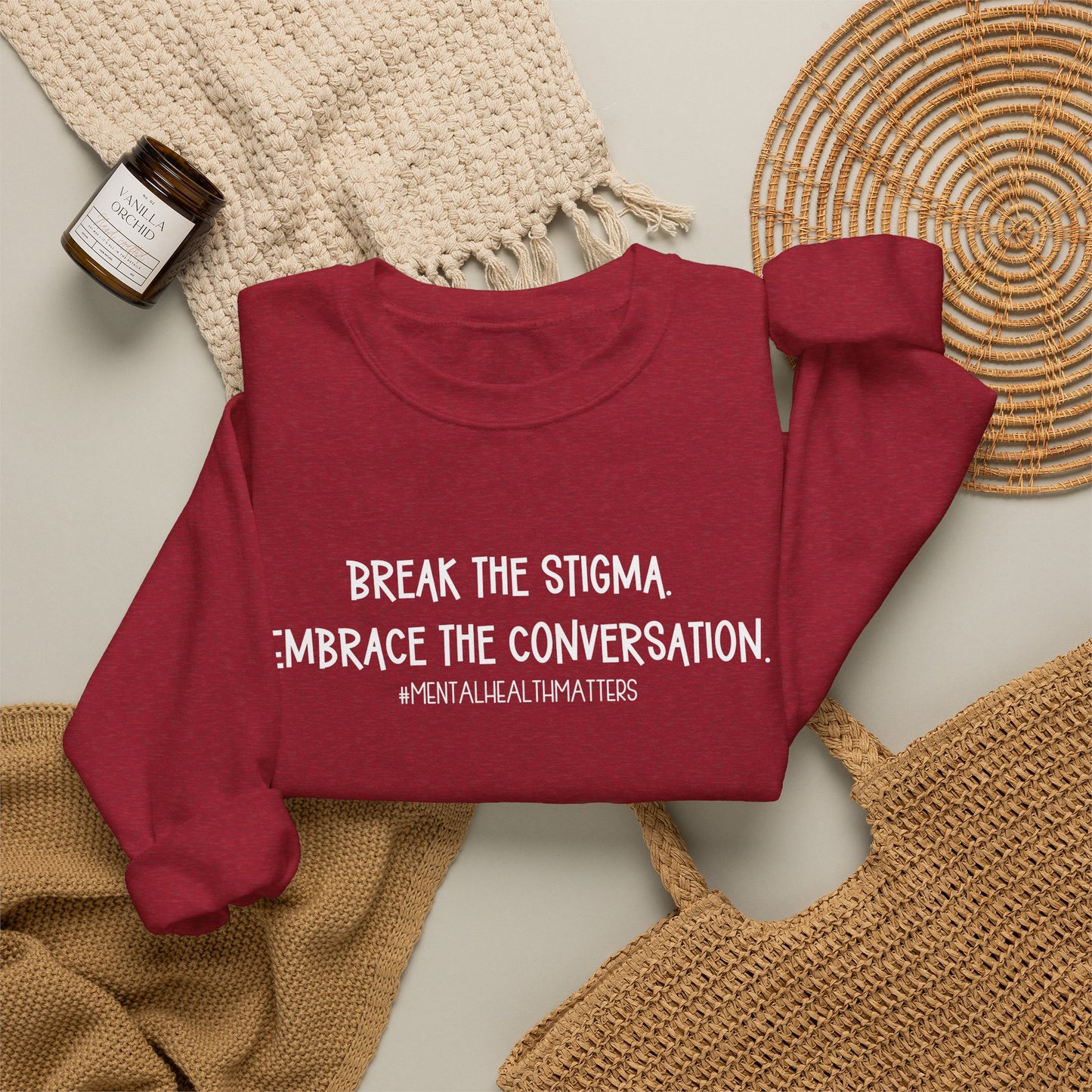Break the Stigma Mental Health Sweatshirt | Awareness Crewneck