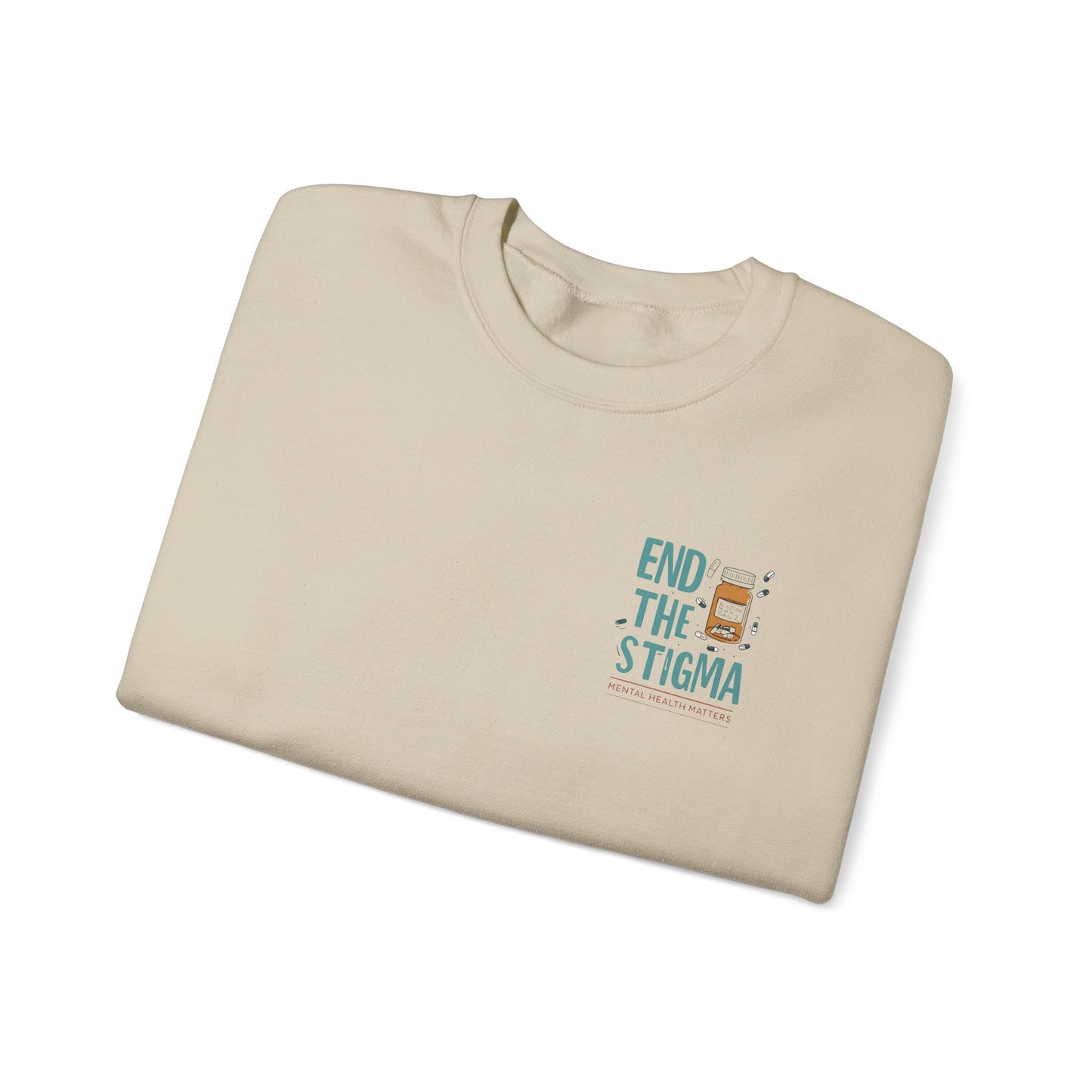 End the Stigma Sweatshirt – Mental Health Awareness Crewneck | Empowering Desi Clothing