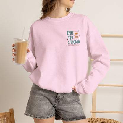 End the Stigma Mental Health Sweatshirt | Empowering Desi Awareness Crewneck