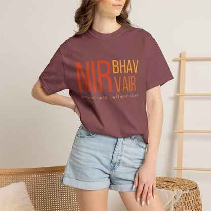 Nirbhau Nirvair T-Shirt | Sikh Mool Mantar Gurbani Graphic Tee