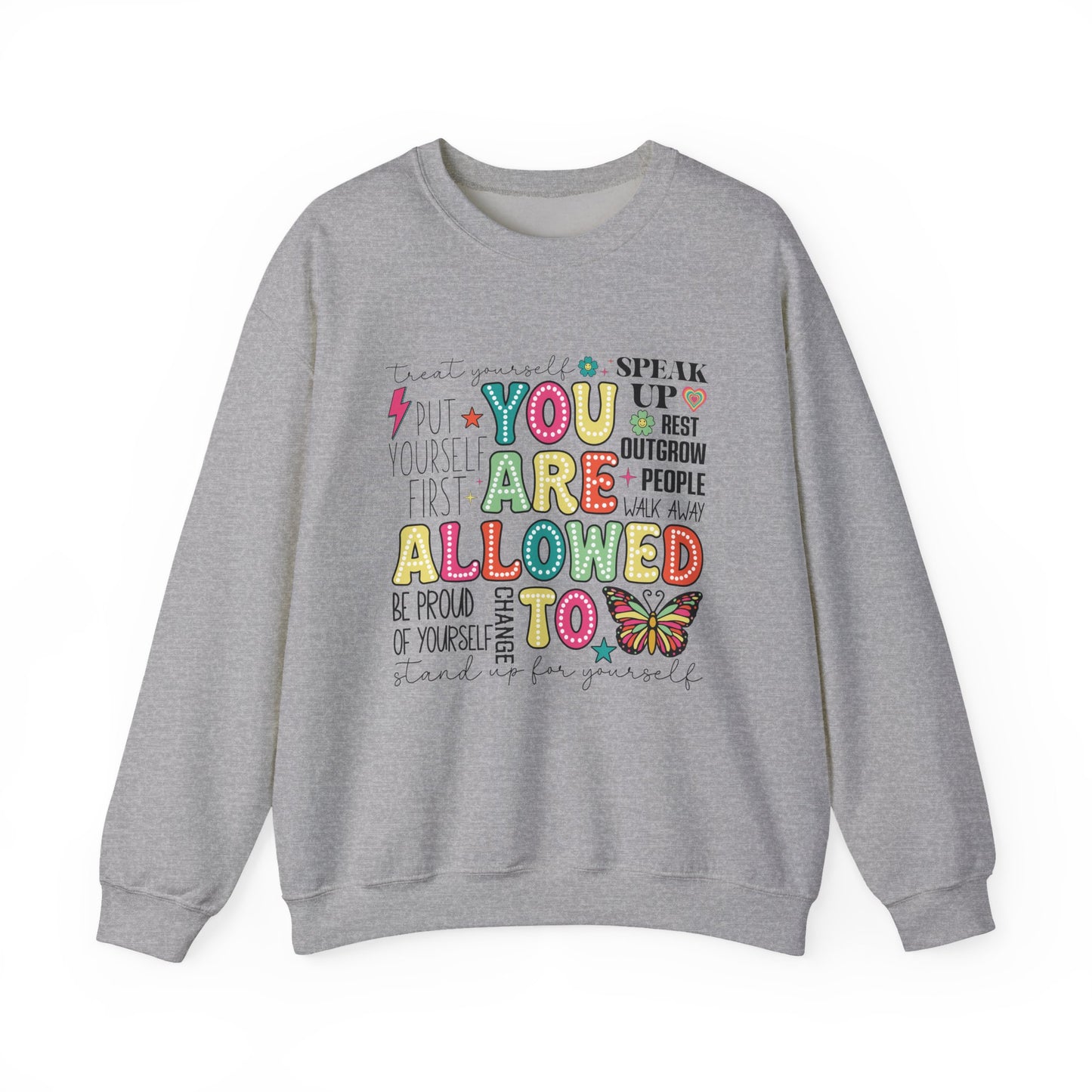 You Are Allowed To – Mental Health Affirmation Graphic T-Shirt