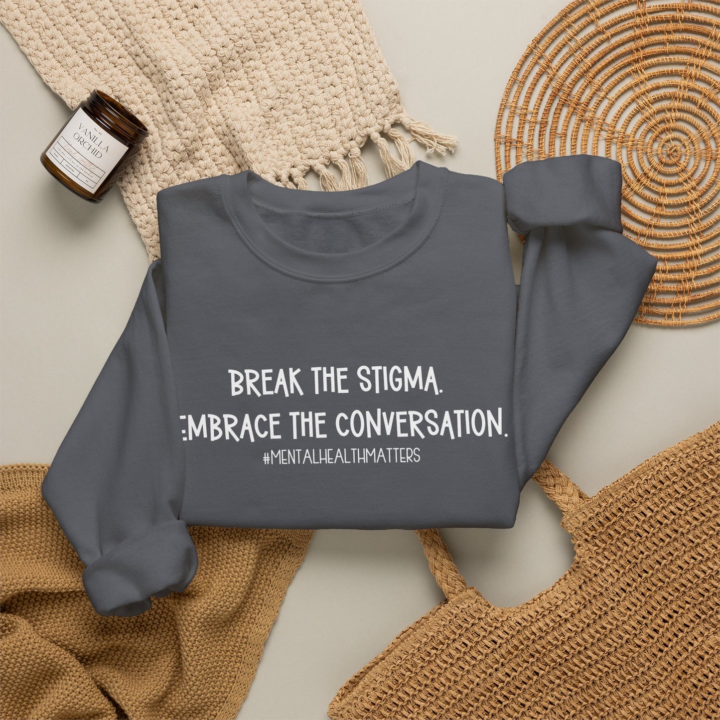 Break the Stigma Mental Health Sweatshirt | Awareness Crewneck