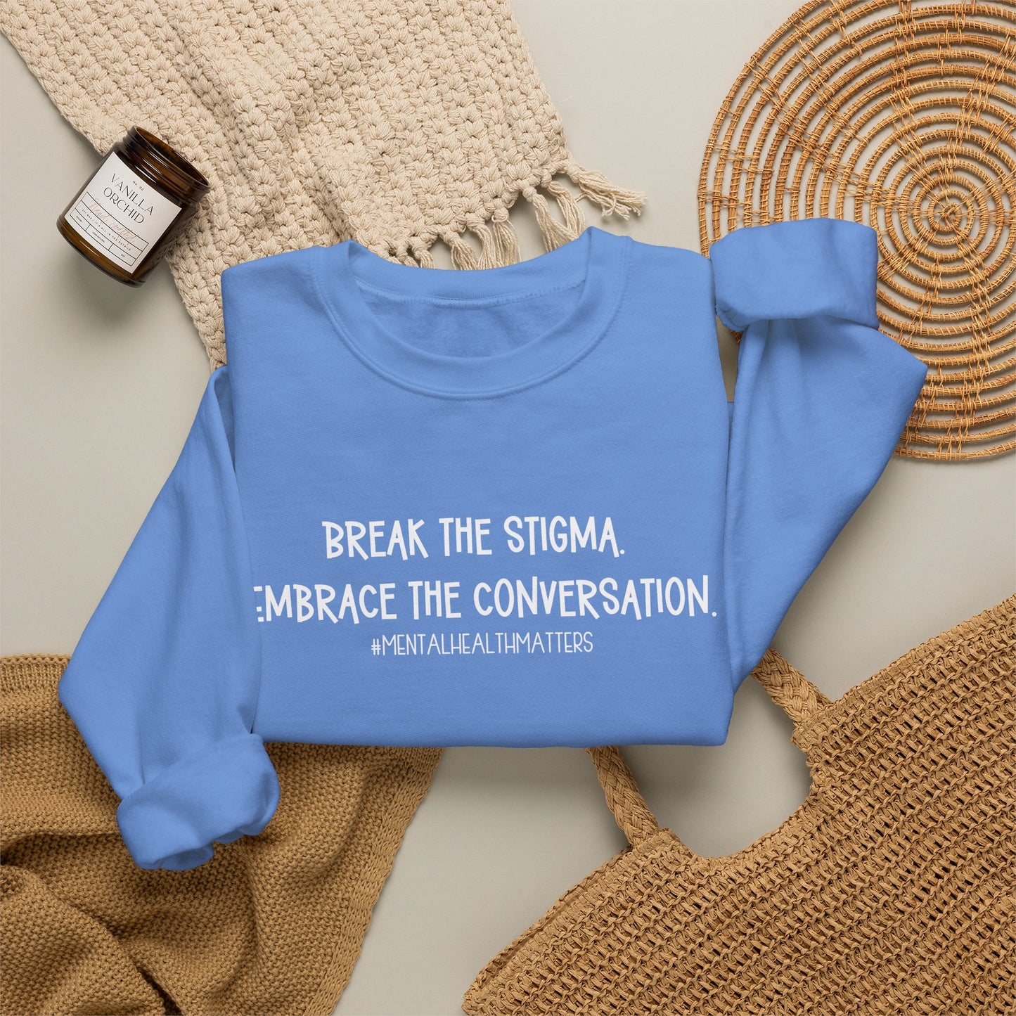 Break the Stigma Mental Health Sweatshirt | Awareness Crewneck