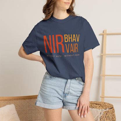 Nirbhau Nirvair T-Shirt | Sikh Mool Mantar Gurbani Graphic Tee