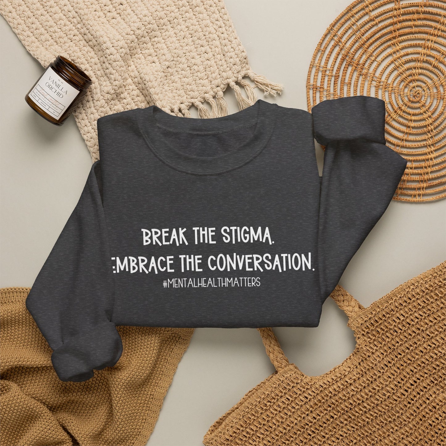 Break the Stigma Mental Health Sweatshirt | Awareness Crewneck