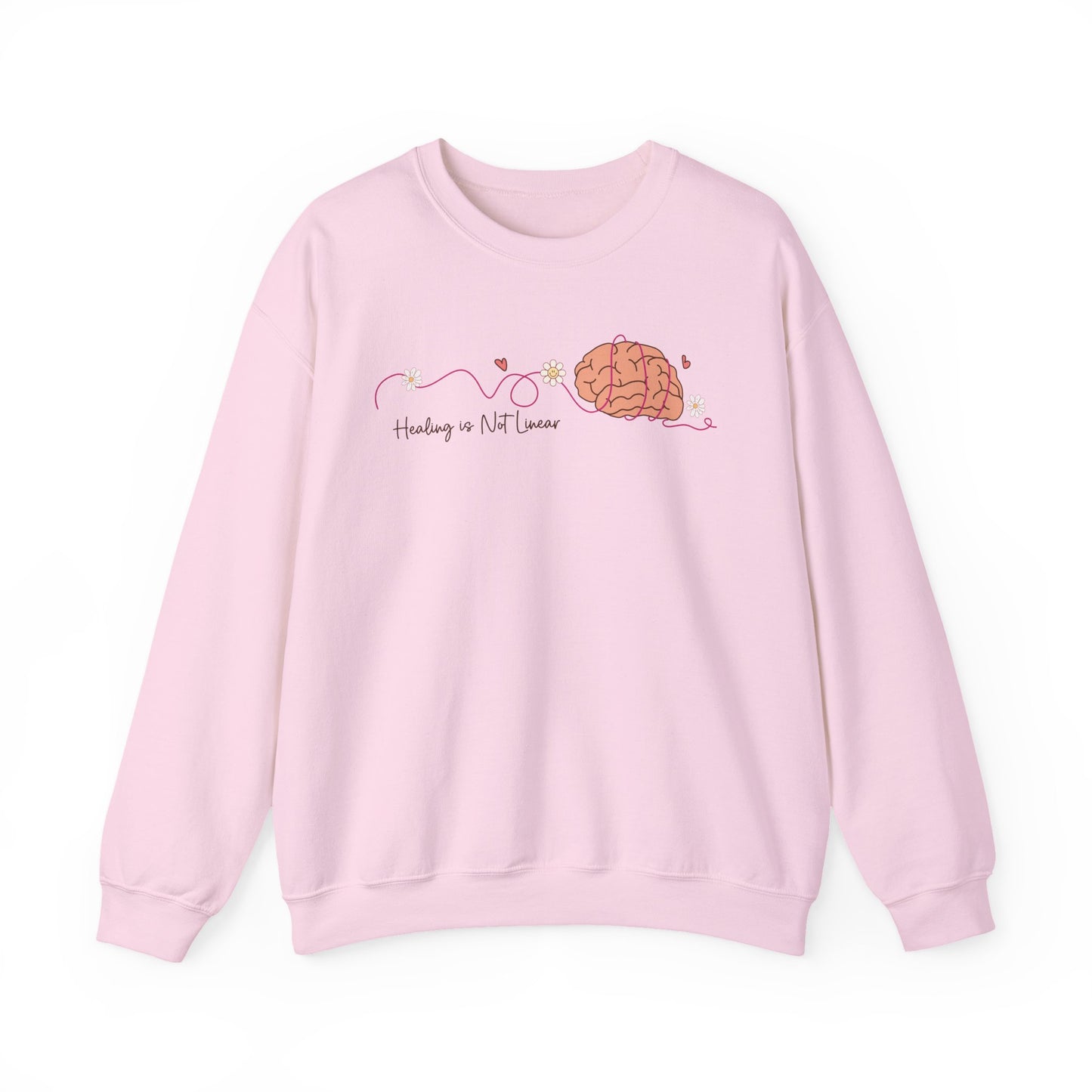 Healing Is Not Linear Sweatshirt | Mental Health Awareness Crewneck