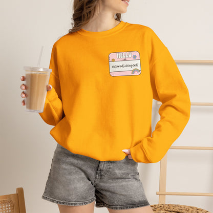 Neurodivergent and Proud Sweatshirt | ADHD Autism Awareness Crewneck