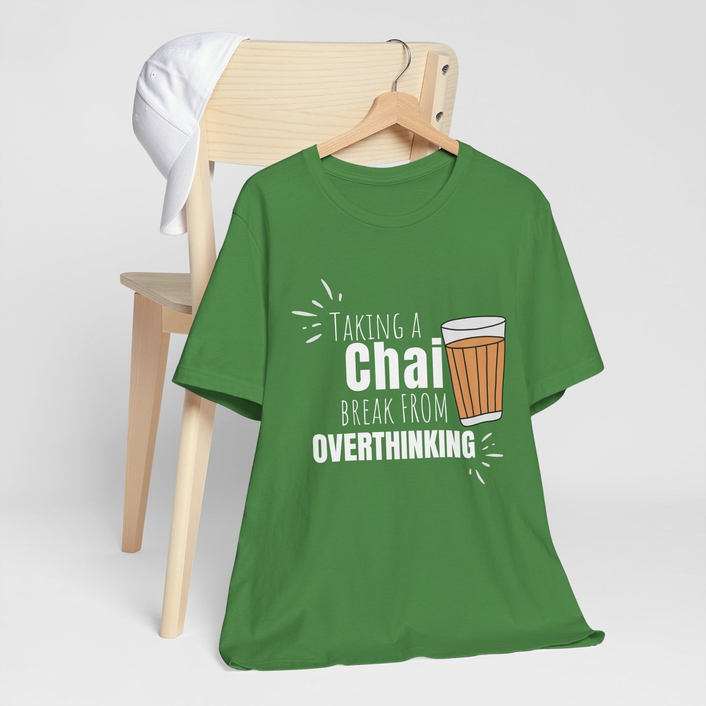 Chai Break from Overthinking T-Shirt | Funny Desi Anxiety Relief Tee