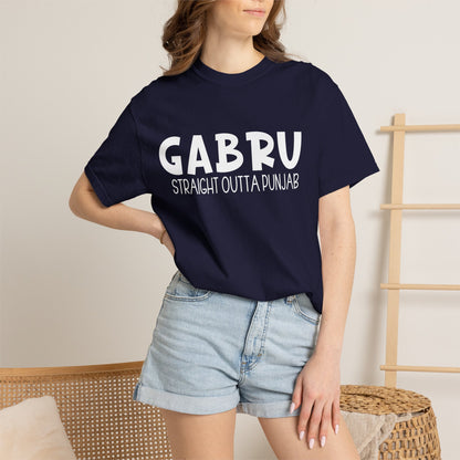 Gabru T-Shirt | Punjabi Desi Swagger Graphic Tee for Men