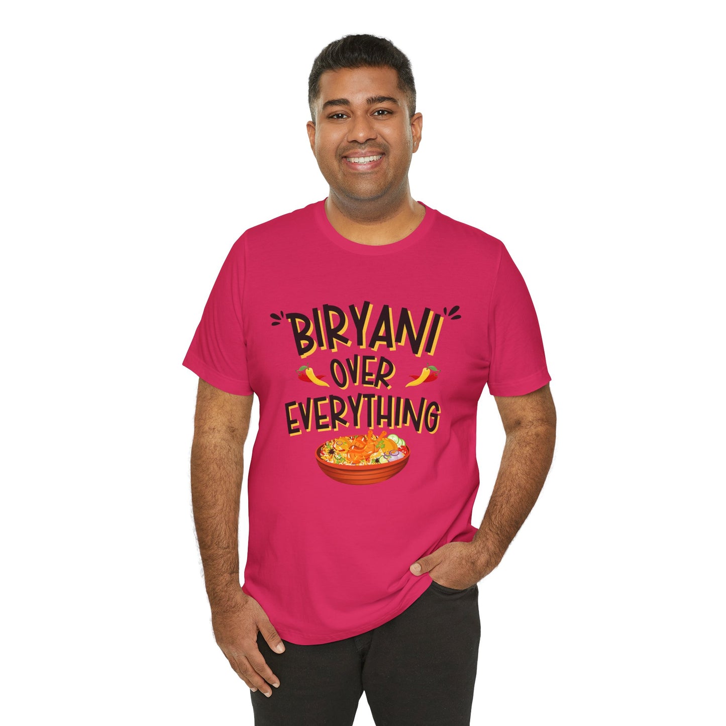 Biryani Over Everything T-Shirt | Funny Desi Foodie Graphic Tee