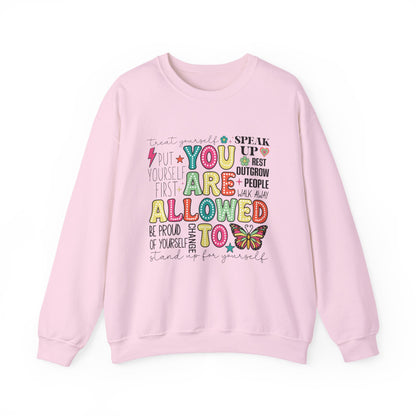 You Are Allowed To Mental Health T-Shirt | Affirmation Graphic Tee