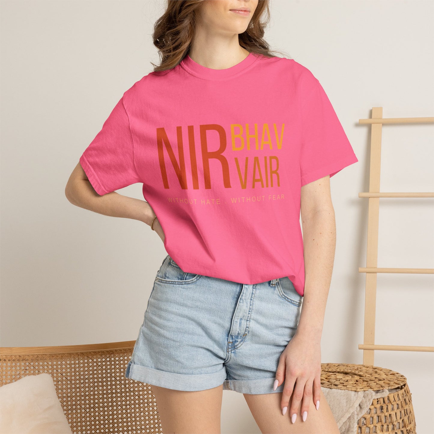 Nirbhau Nirvair T-Shirt | Sikh Mool Mantar Gurbani Graphic Tee