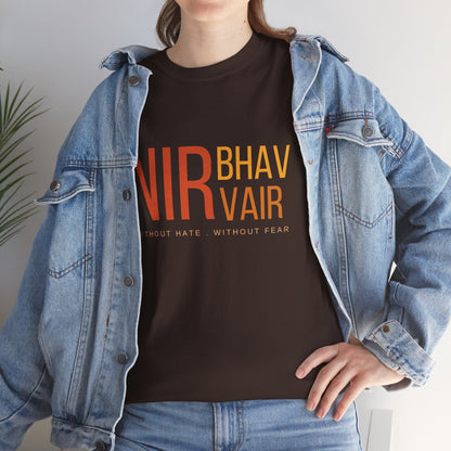 Nirbhau Nirvair T-Shirt – Punjabi Quote Tee