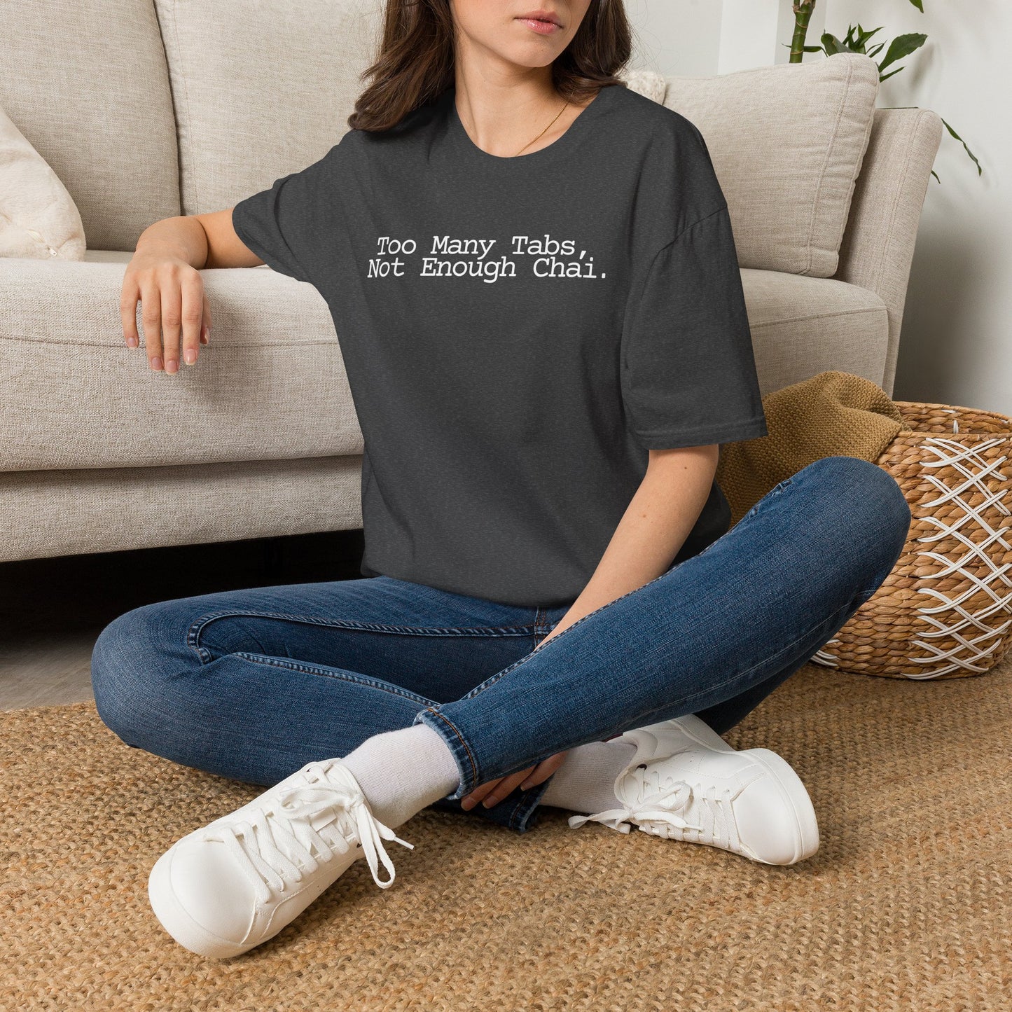 Too Many Tabs Not Enough Chai T-Shirt | Funny Chai Coder Graphic Tee