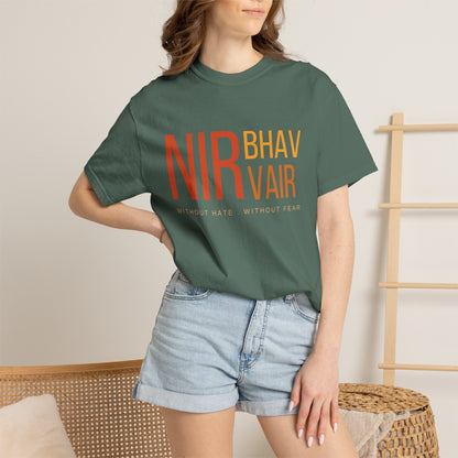 Nirbhau Nirvair T-Shirt | Sikh Mool Mantar Gurbani Graphic Tee