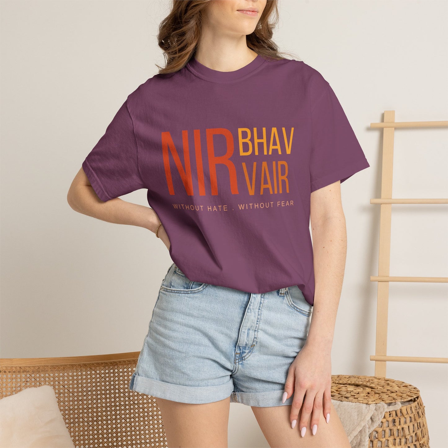 Nirbhau Nirvair T-Shirt | Sikh Mool Mantar Gurbani Graphic Tee
