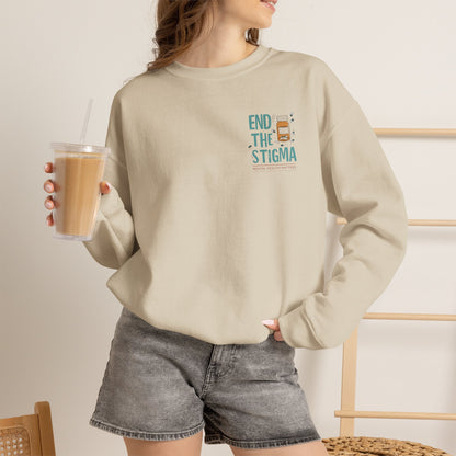 End the Stigma Mental Health Sweatshirt | Empowering Desi Awareness Crewneck