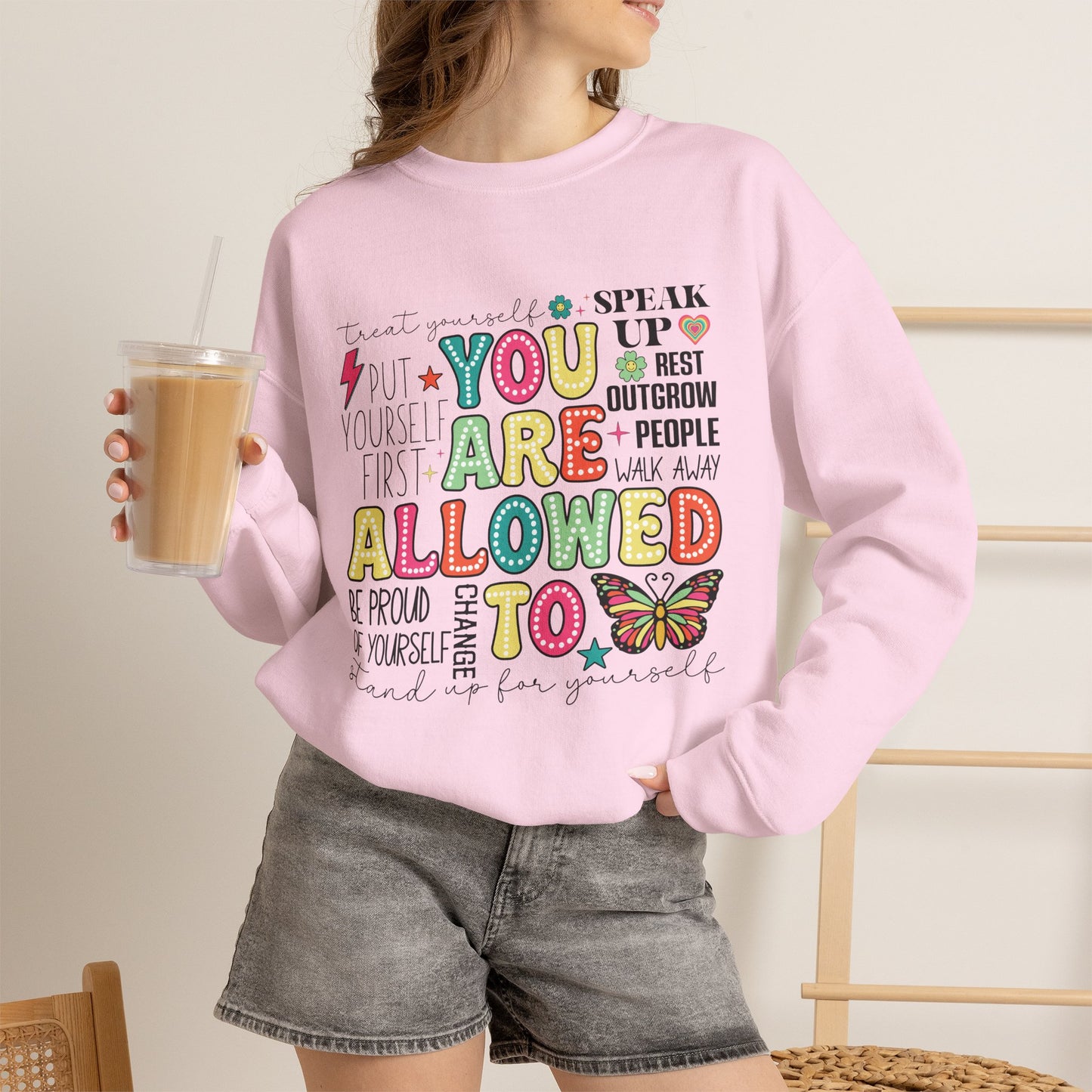 You Are Allowed To Mental Health T-Shirt | Affirmation Graphic Tee