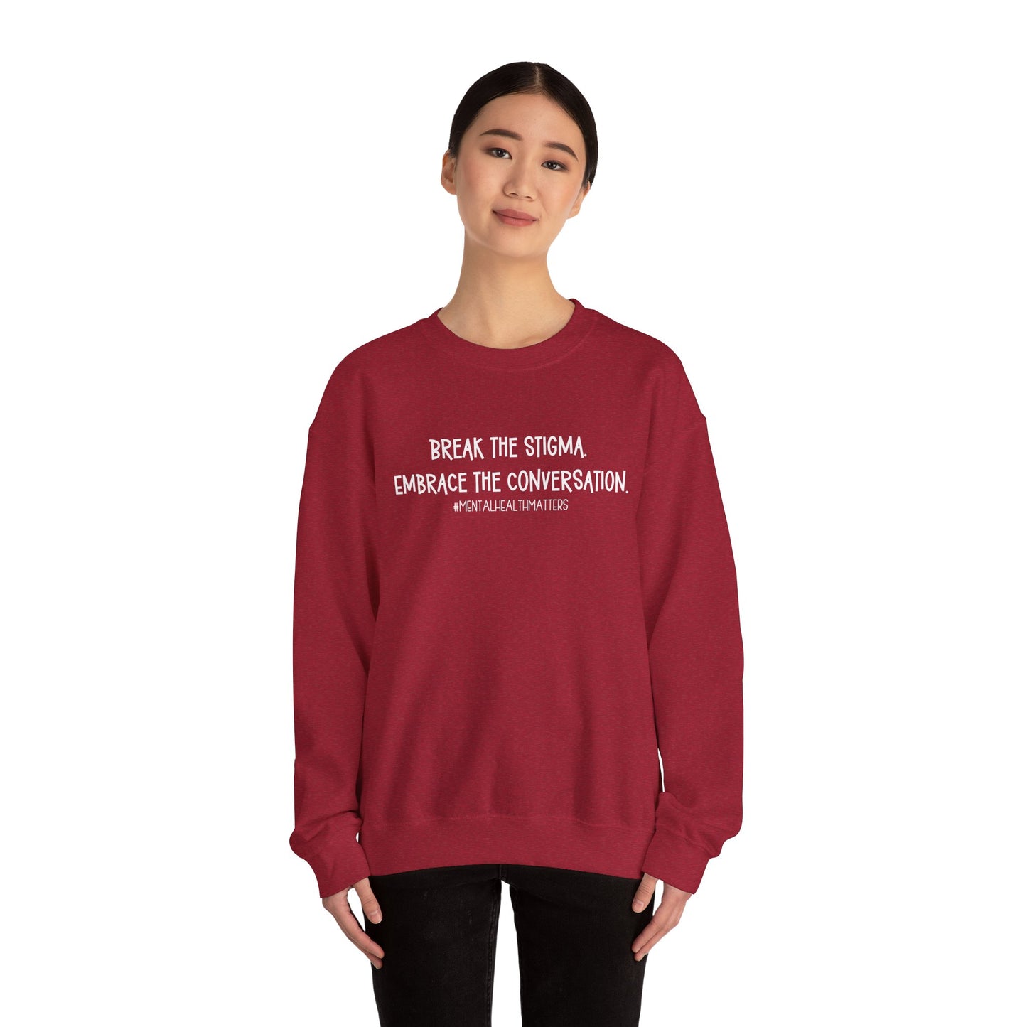Break the Stigma - Mental Health Awareness Crewneck Sweatshirt