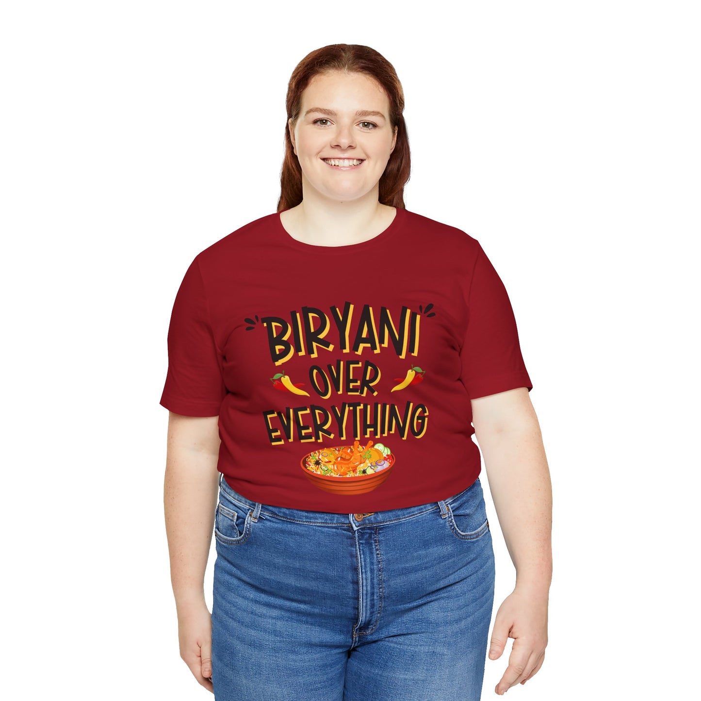 Biryani Over Everything T-Shirt | Funny Desi Foodie Graphic Tee