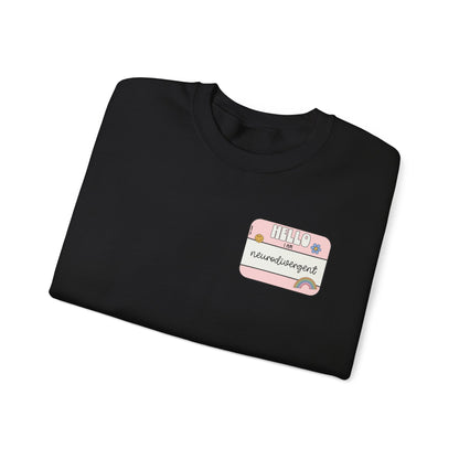 Neurodivergent and Proud Sweatshirt | ADHD Autism Awareness Crewneck