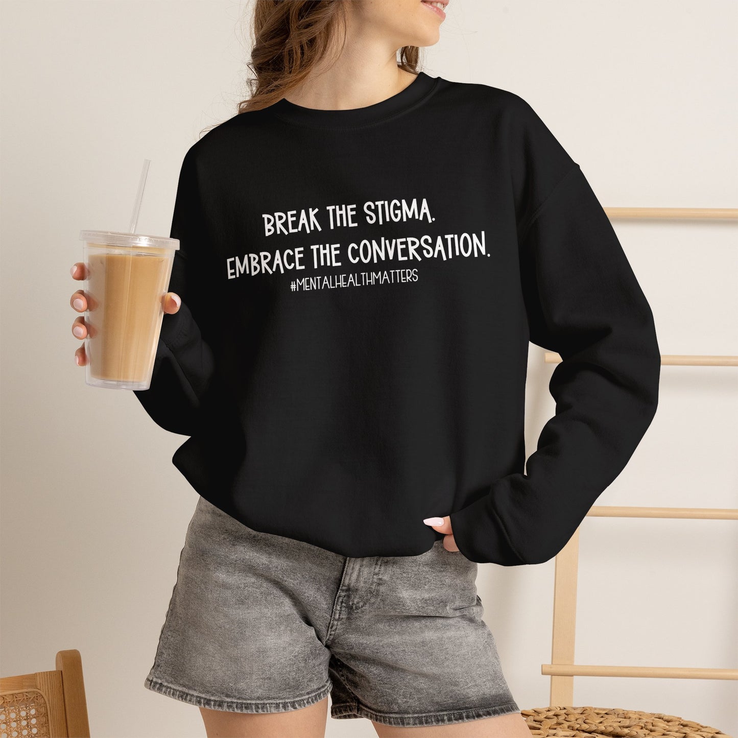 Break the Stigma Mental Health Sweatshirt | Awareness Crewneck