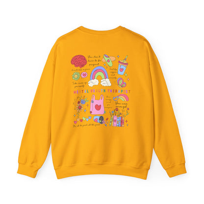 Can't Talk Right Now Therapist Sweatshirt | Funny Mental Health Crewneck