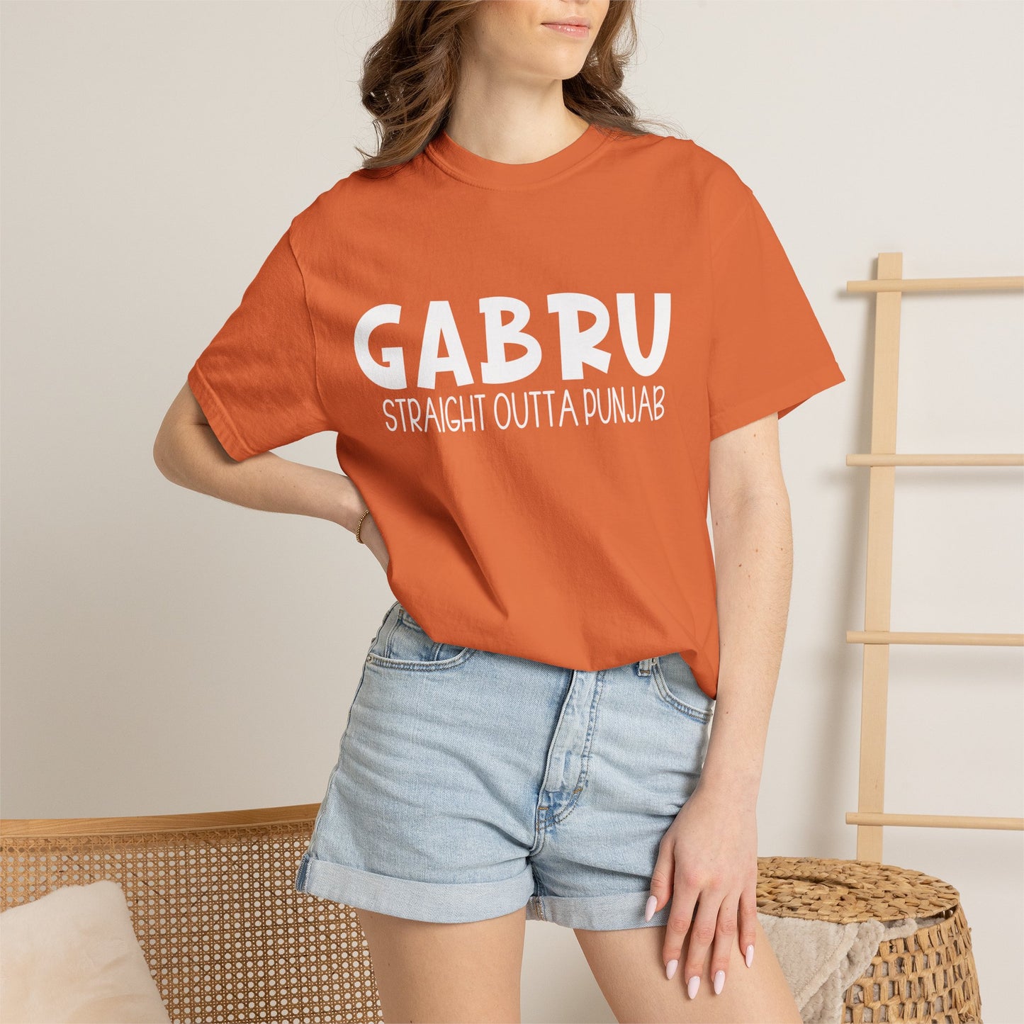 Gabru T-Shirt | Punjabi Desi Swagger Graphic Tee for Men