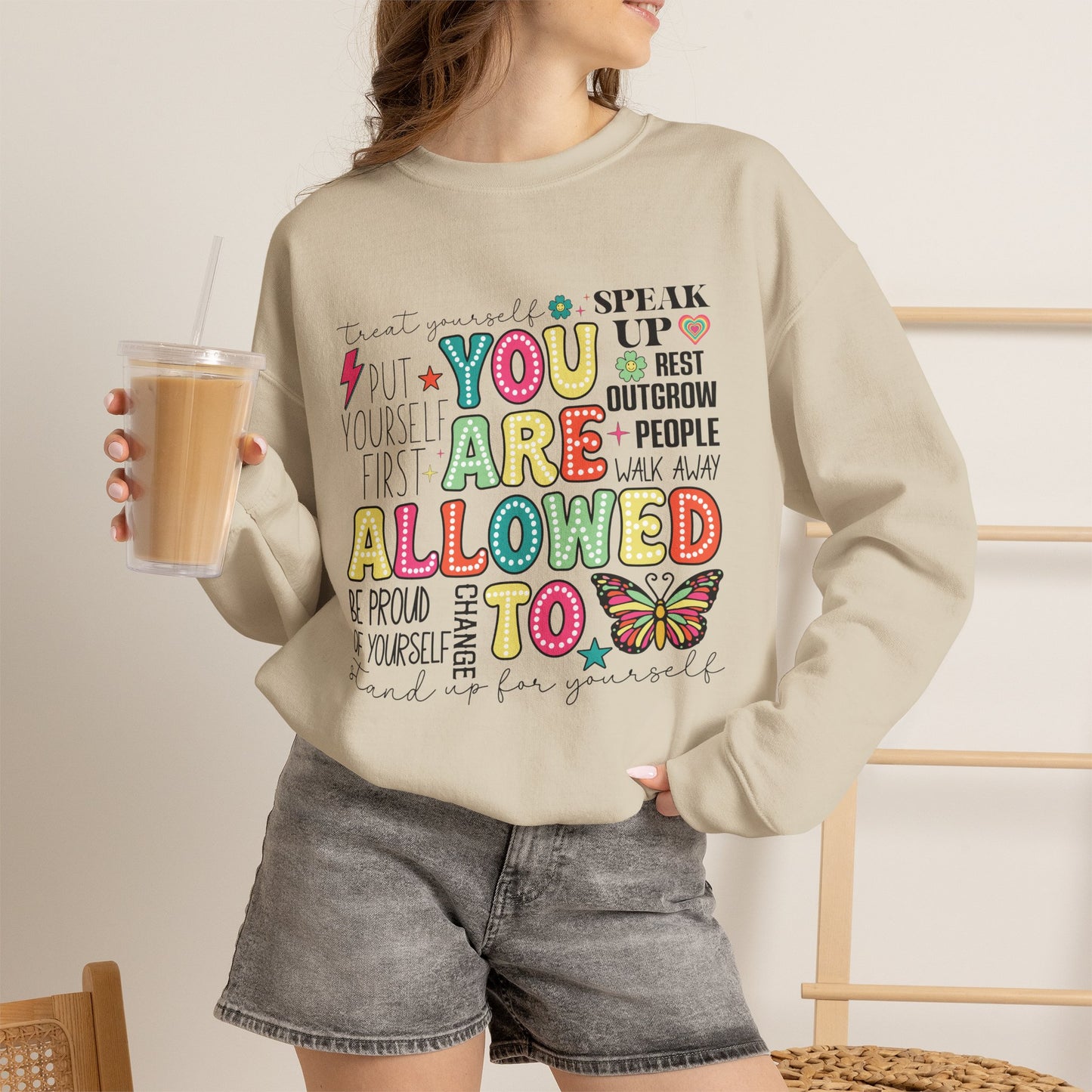 You Are Allowed To Mental Health T-Shirt | Affirmation Graphic Tee