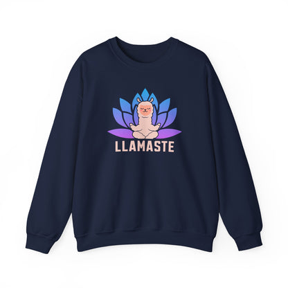Llamaste Sweatshirt – Funny Desi Yoga-Inspired Crewneck