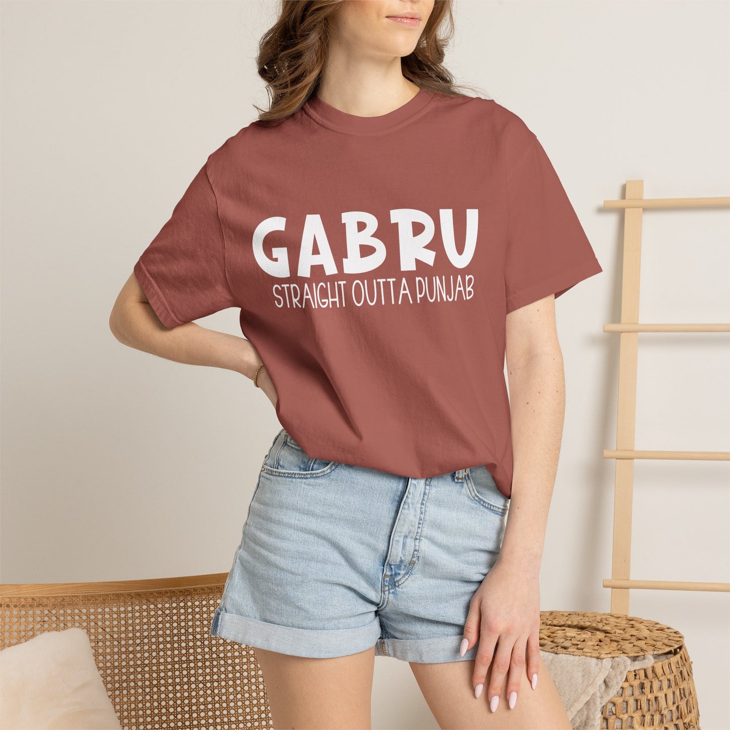 Gabru T-Shirt | Punjabi Desi Swagger Graphic Tee for Men