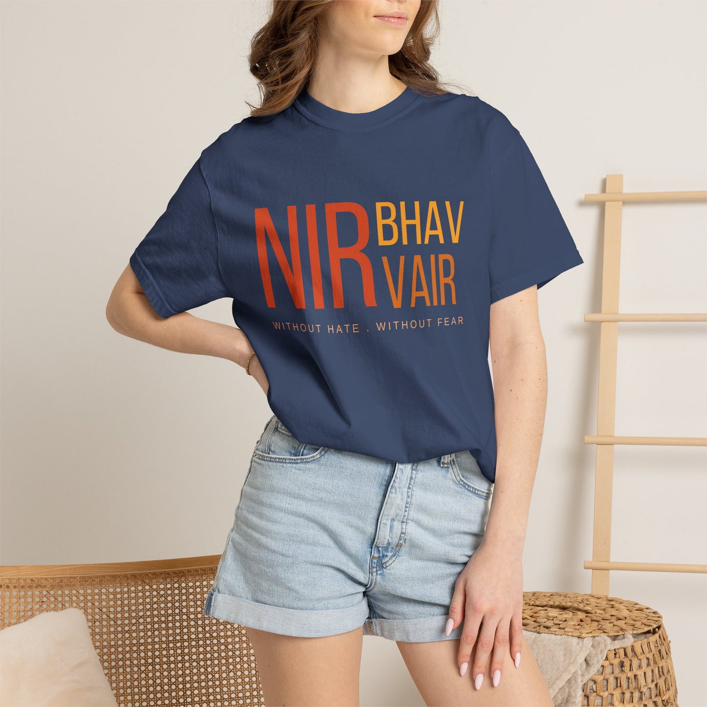 Nirbhau Nirvair T-Shirt | Sikh Mool Mantar Gurbani Graphic Tee