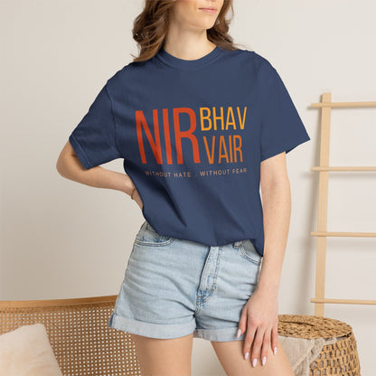Nirbhau Nirvair T-Shirt | Sikh Mool Mantar Gurbani Graphic Tee