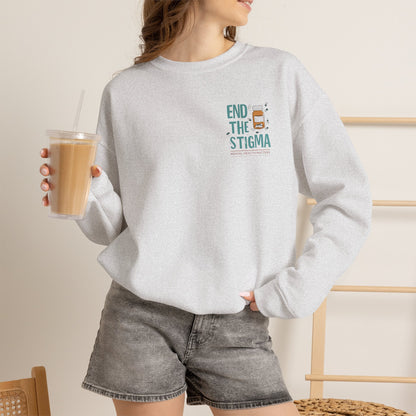 End the Stigma Mental Health Sweatshirt | Empowering Desi Awareness Crewneck