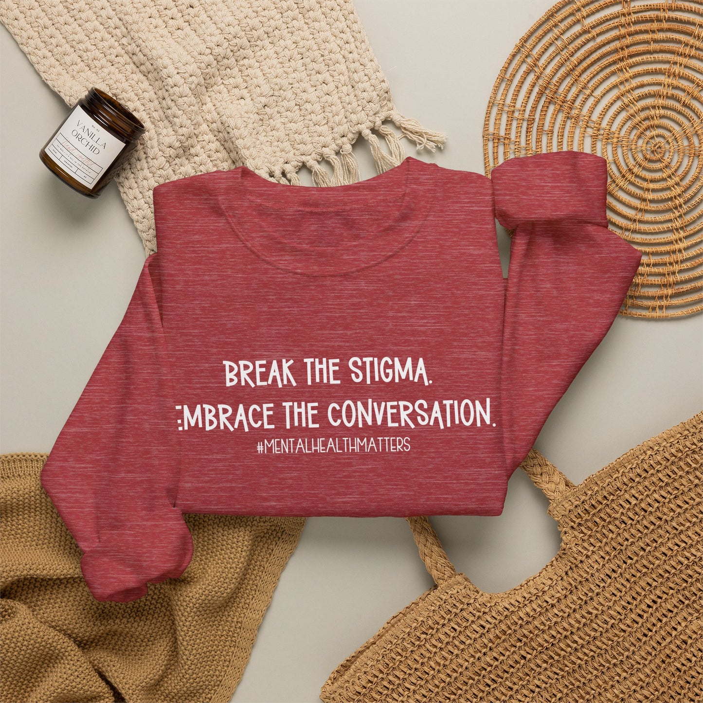 Break the Stigma Mental Health Sweatshirt | Awareness Crewneck