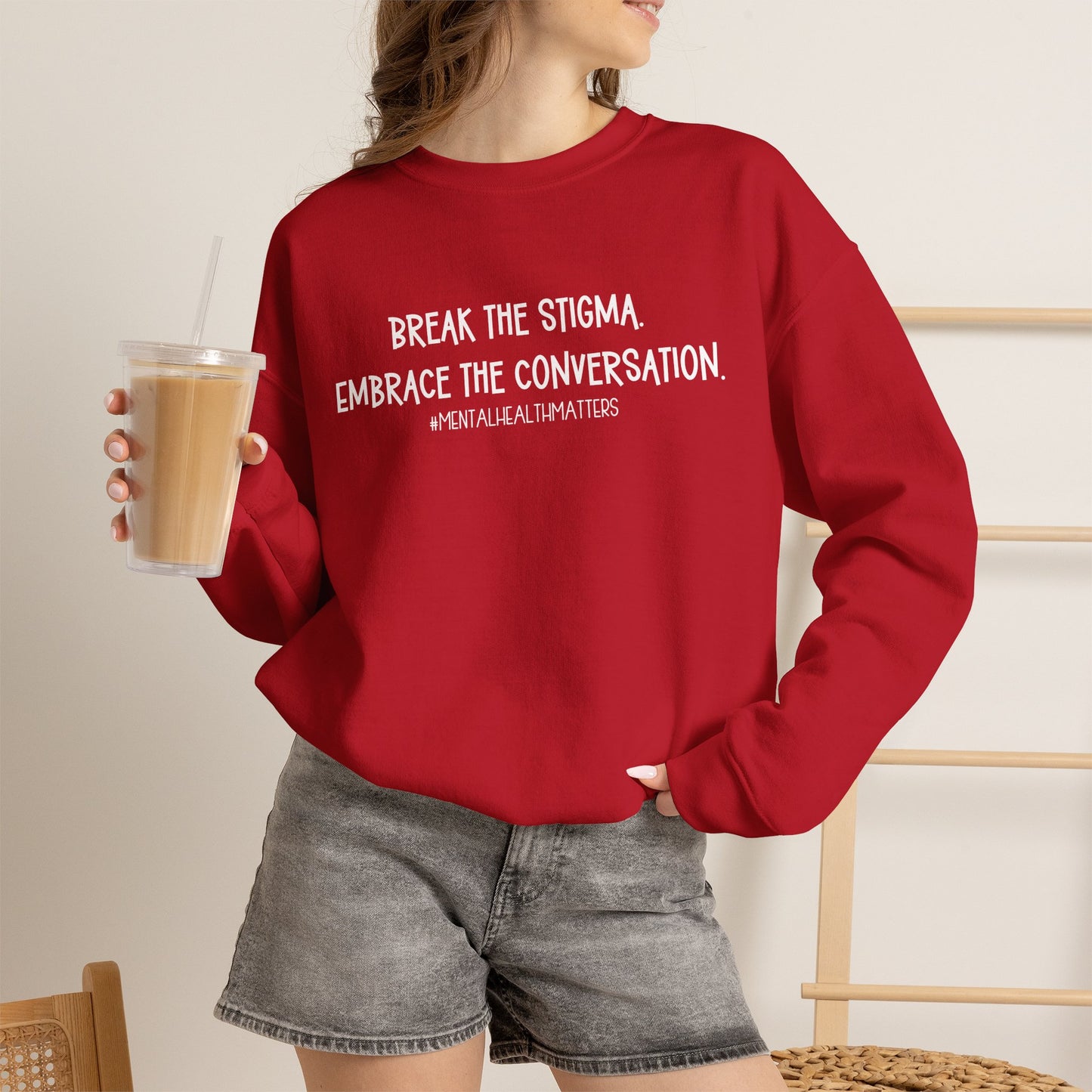 Break the Stigma Mental Health Sweatshirt | Awareness Crewneck