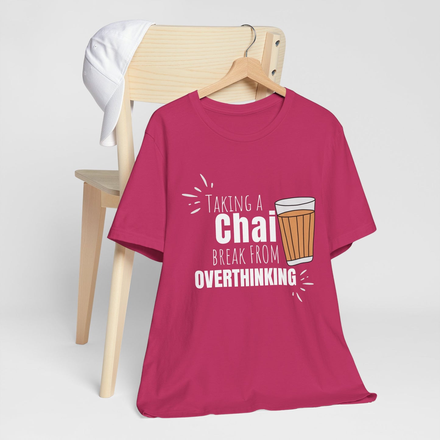 Chai Break from Overthinking T-Shirt | Funny Desi Anxiety Relief Tee